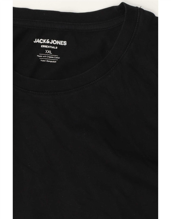 Jack & Jones Tricou Bărbați Top 2XL Bumbac Negru