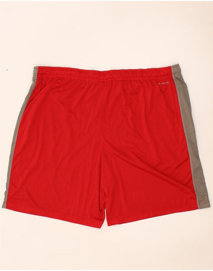 RUSSELL ATHLETIC Mens Sport Shorts XL Red Colourblock Polyester Vintage Russell Athletic and Second-Hand Russell Athletic from Messina Hembry 