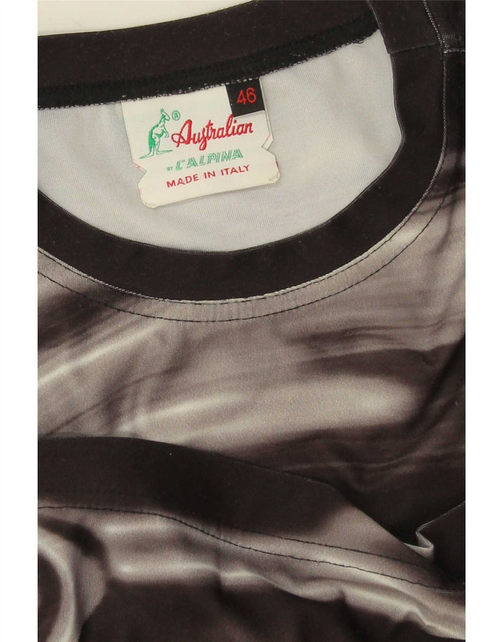 AUSTRALIAN L'ALPINA Tricou cu model abstract pentru bărbați Top IT 46 Small Black
