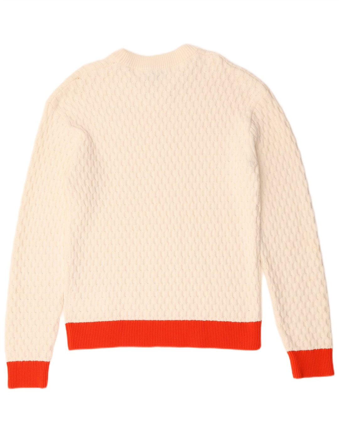 Pulover Calvin Klein pentru bărbați, cu gât crew, bumbac color bloc alb mediu