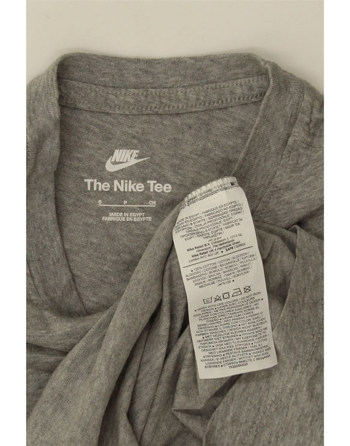 Tricou pentru bărbați Nike Top mic, gri, bumbac cu pete