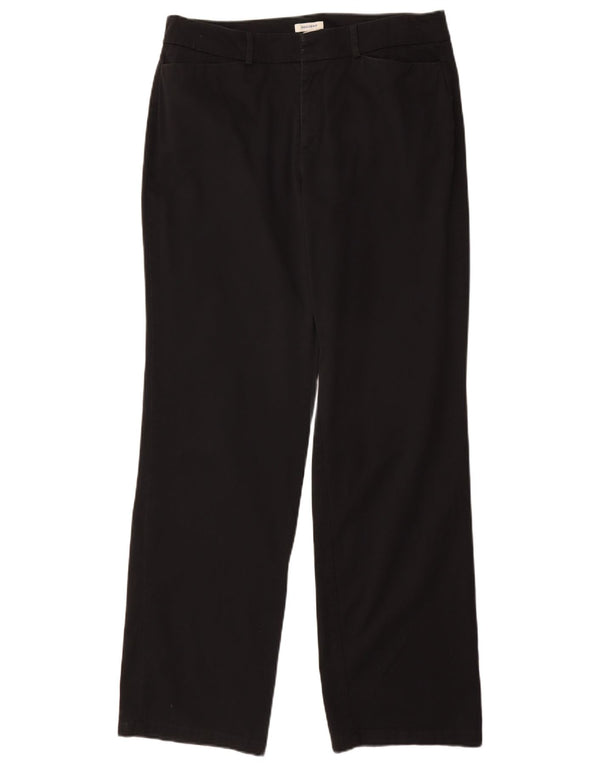 Dockers Pantaloni casual drepti pentru femei, cu potrivire ideală, US 12 Large W32 L33 Negru