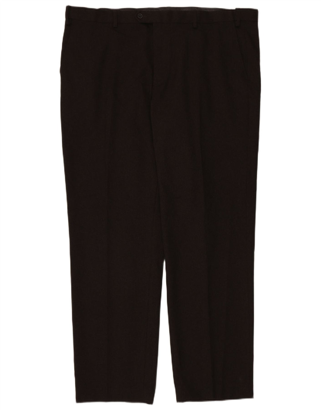 Pantaloni de costum pentru bărbați Marks & Spencer, cu ajustare normală, L44 L33, poliester maro