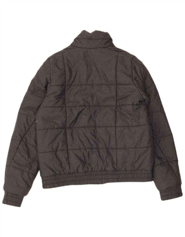 Jachetă căptușită pentru femei Adidas Marea Britanie 16/18, mare nailon gri