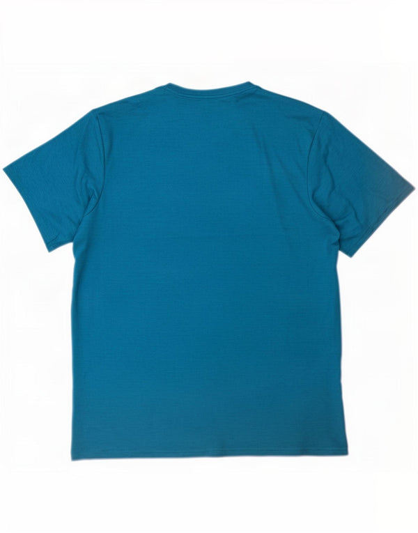 Tricou cu grafic standard Nike Dri Fit pentru bărbați Top XL Albastru Colorblock