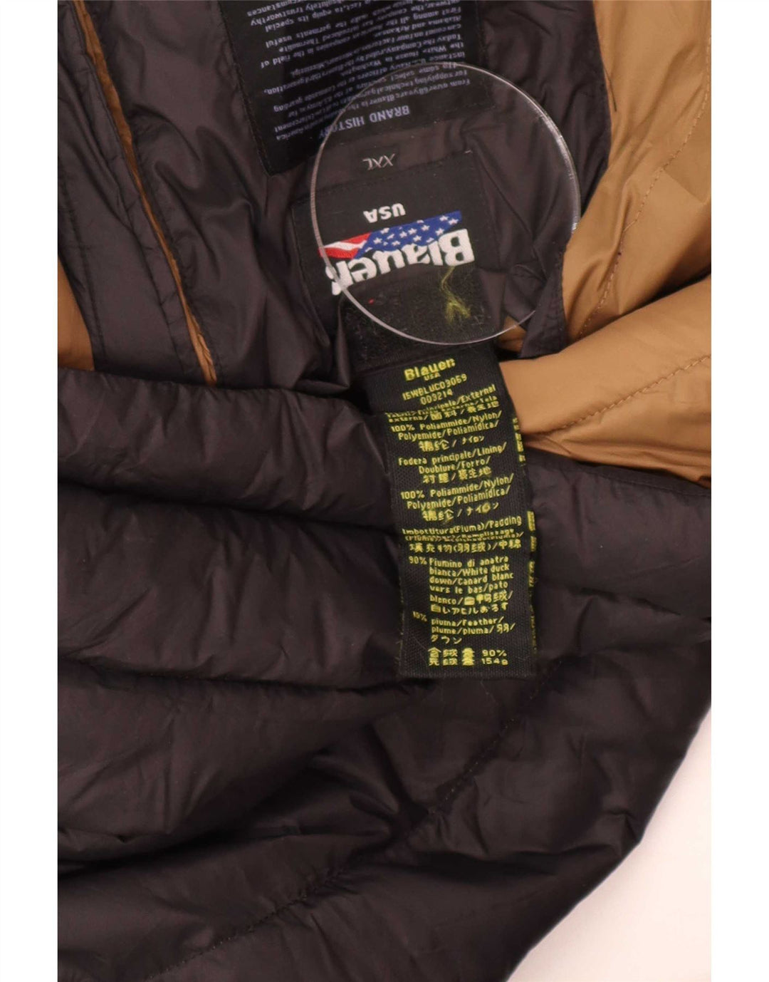 Jachetă căptușită pentru bărbați Blauer UK 44 2XL Poliamidă neagră