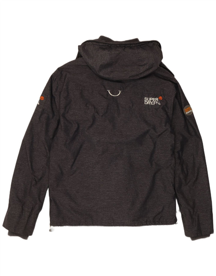 Jachetă Windattacker pentru femei Superdry Windattacker cu glugă, UK 18 XL, nailon gri