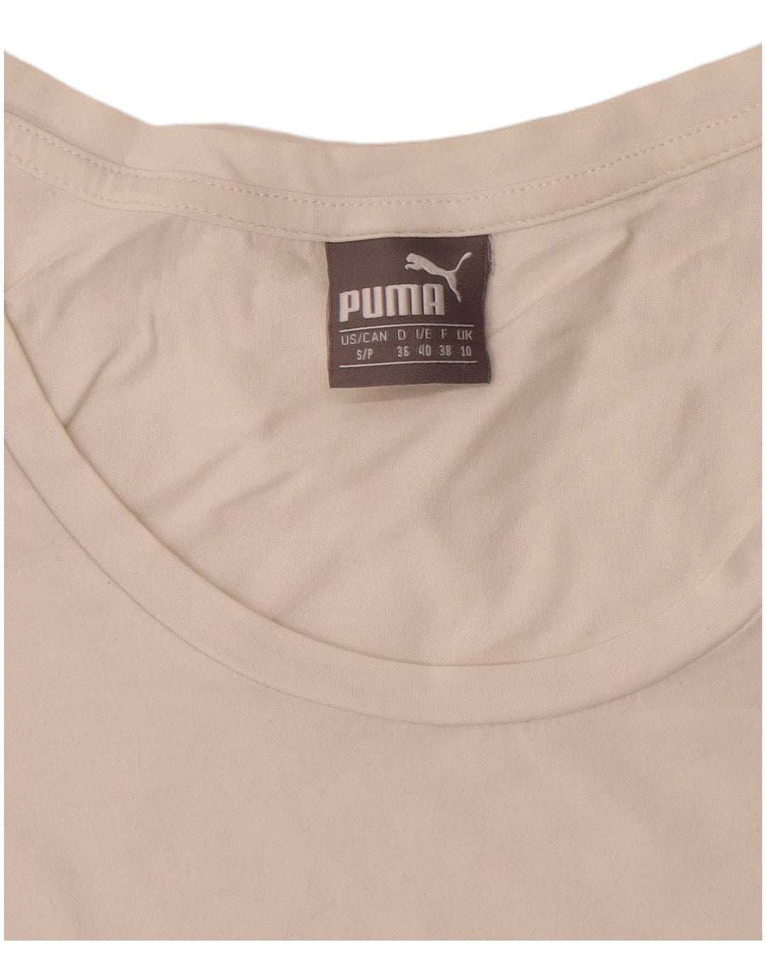 Tricou Puma pentru femei Top UK 10 Small White