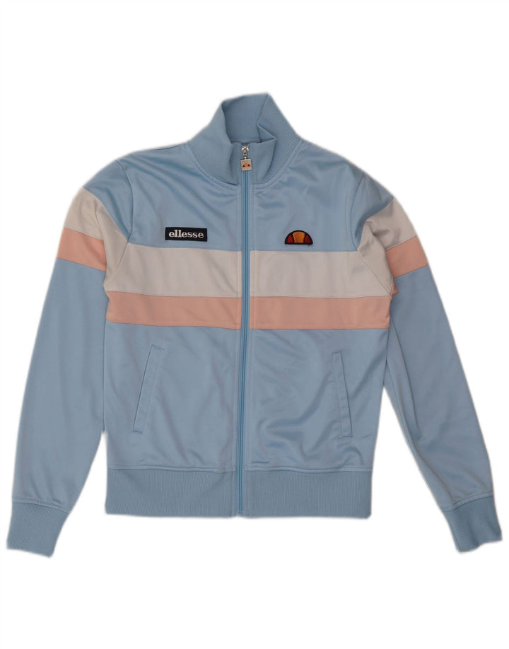 Jachetă de trening pentru femei ELLESSE UK 10 Mic, albastru, poliester color bloc