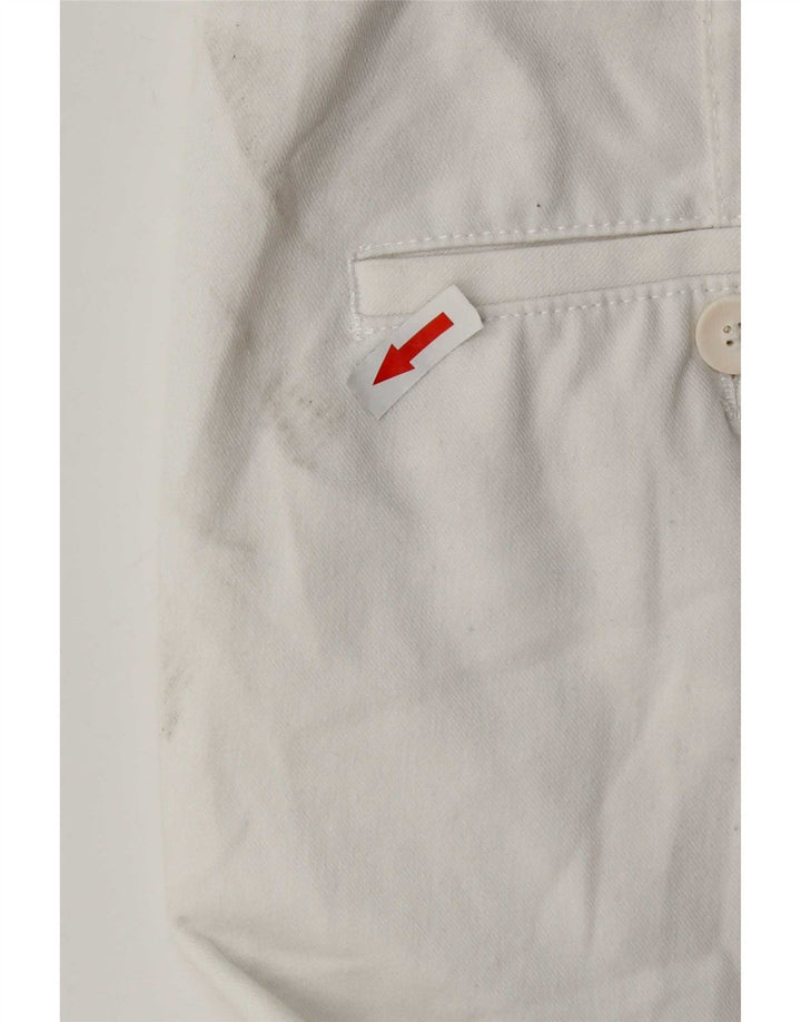 Pantaloni chino slim pentru bărbați Zara EU 38 Mici L30 L28 Poliester alb