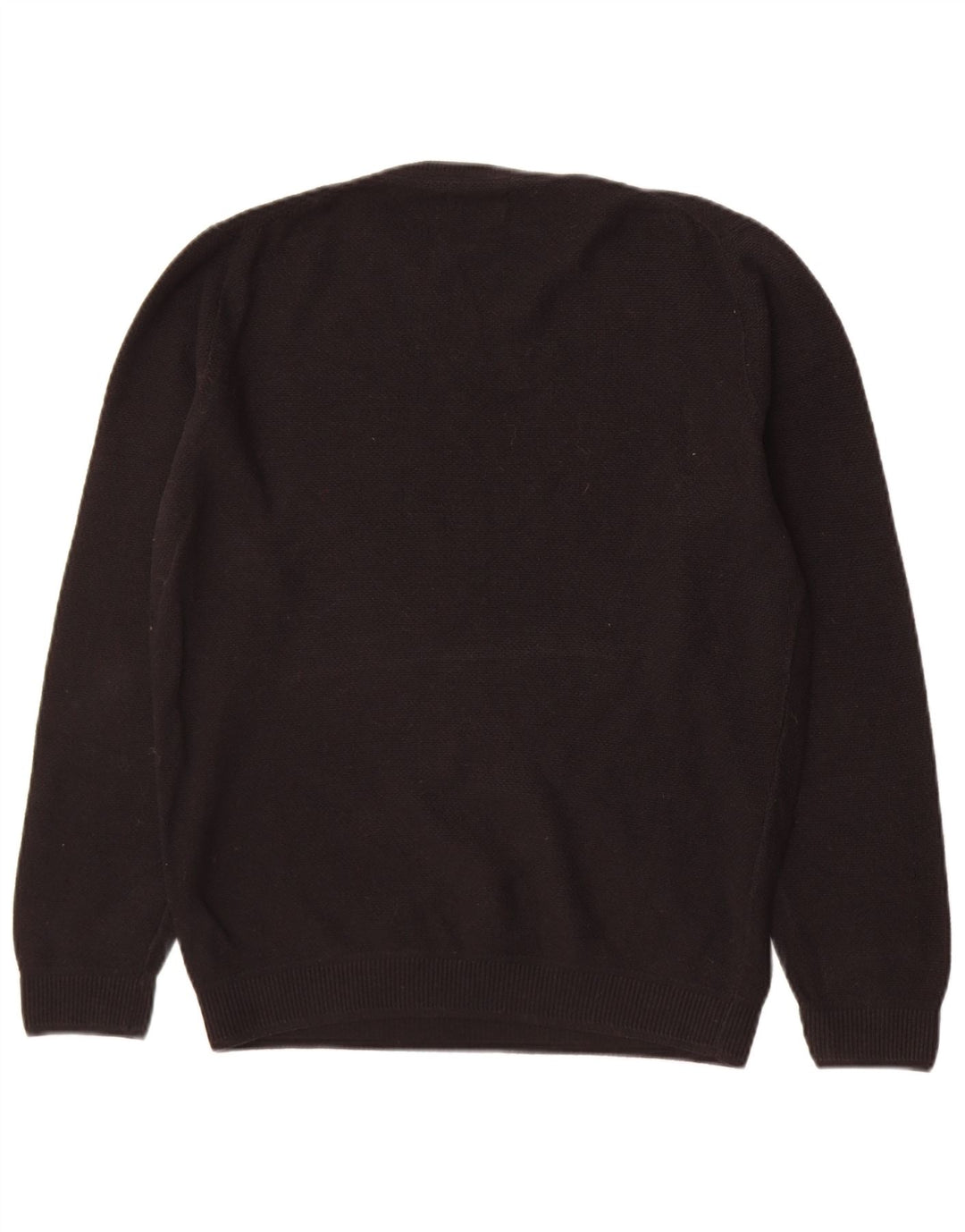 Pulover Massimo Dutti pentru bărbați cu gât crew pulover mic, negru, bumbac