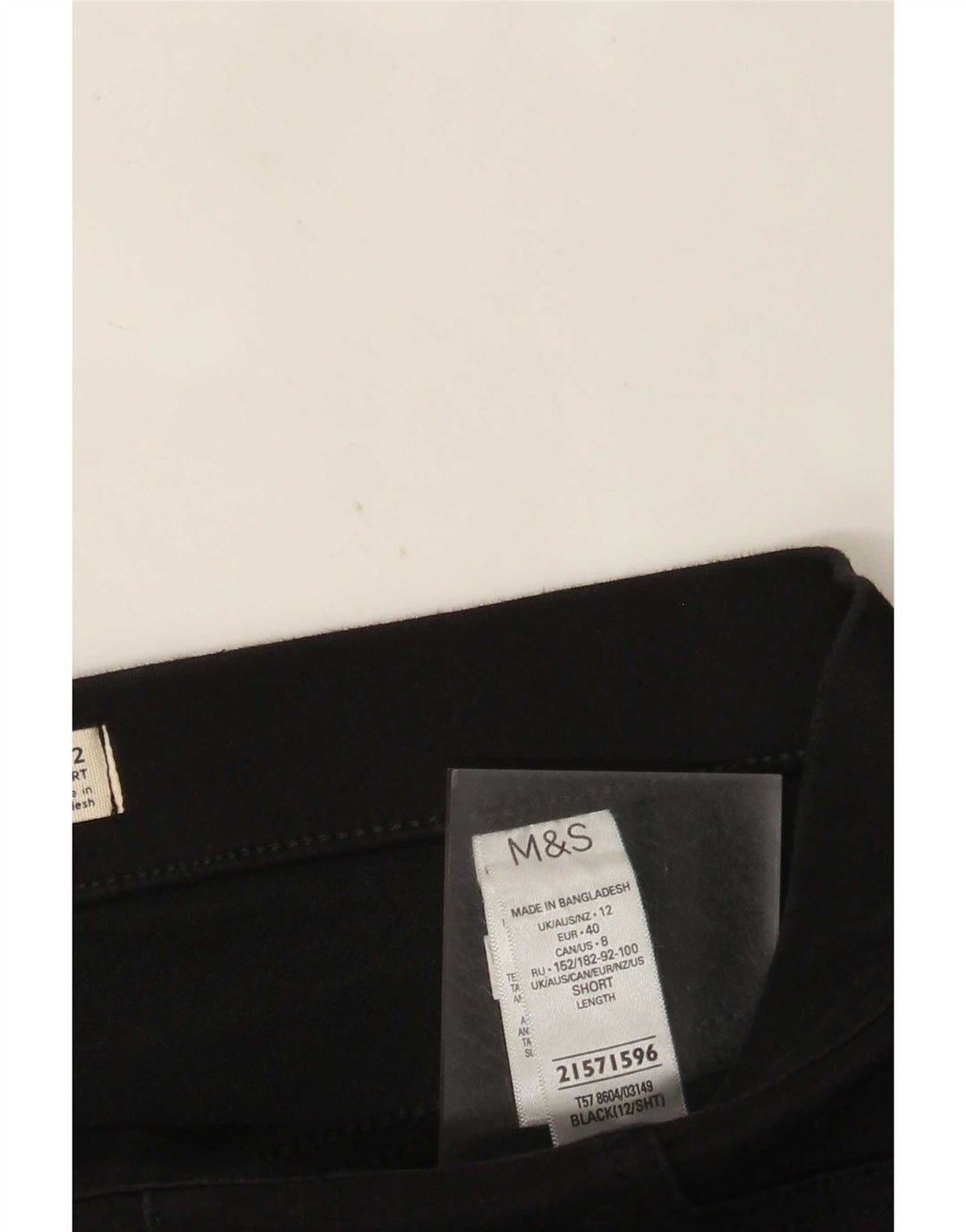 Blugi jegging scurti pentru femei Marks & Spencer UK 12 Medium W30 L26 Negri