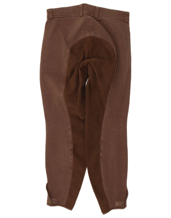 Pantaloni de călărie vintage pentru femei EU 38 Medium W28 L27 Brown Colorblock
