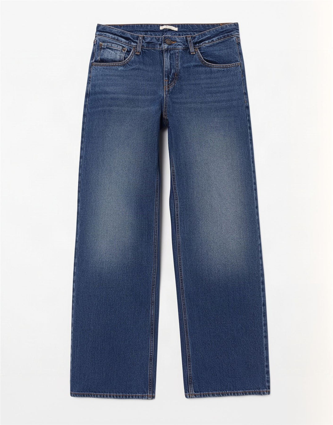 Blugi Levi's Super Low Wide Leg W31 L34 Bumbac albastru