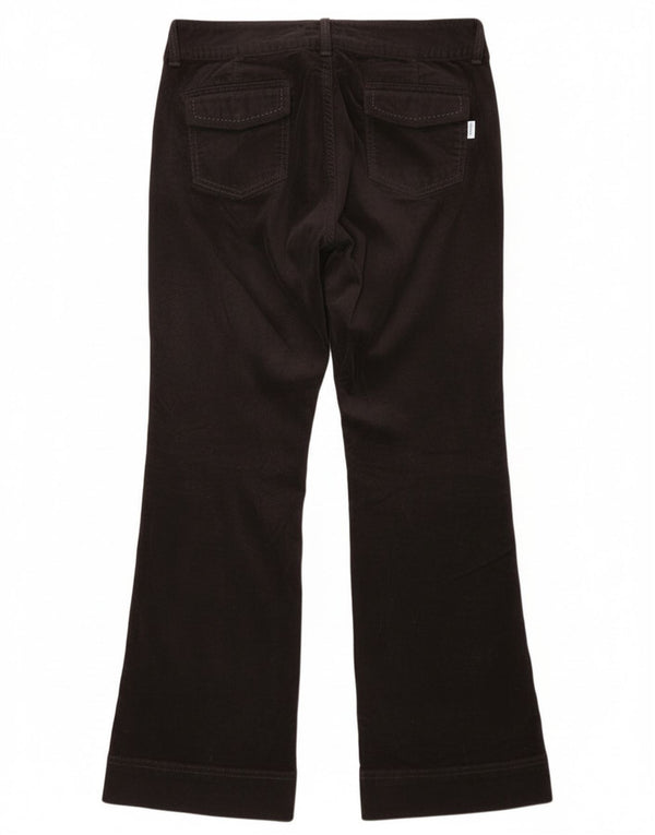 Pantaloni chino din catifea cu bootcut pentru femei Eddie Bauer US 6 Medium W32 L32 Negru