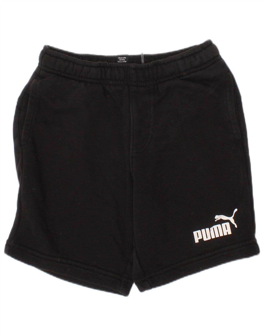 Pantaloni scurți sport PUMA băieți 5-6 ani bumbac negru