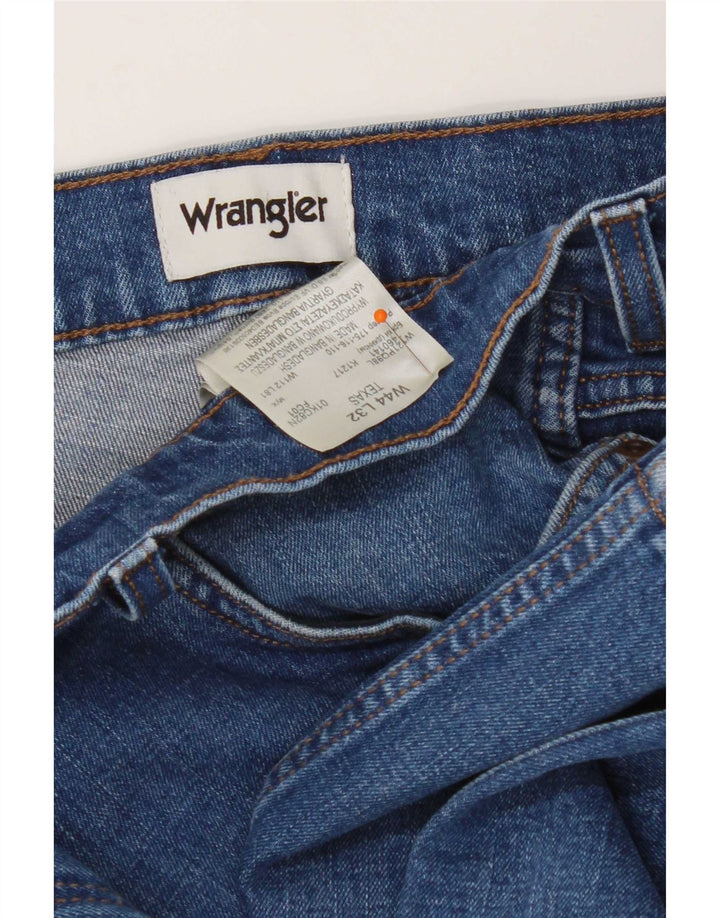 Blugi drepte pentru bărbați Wrangler Texas W44 L32 Bumbac albastru