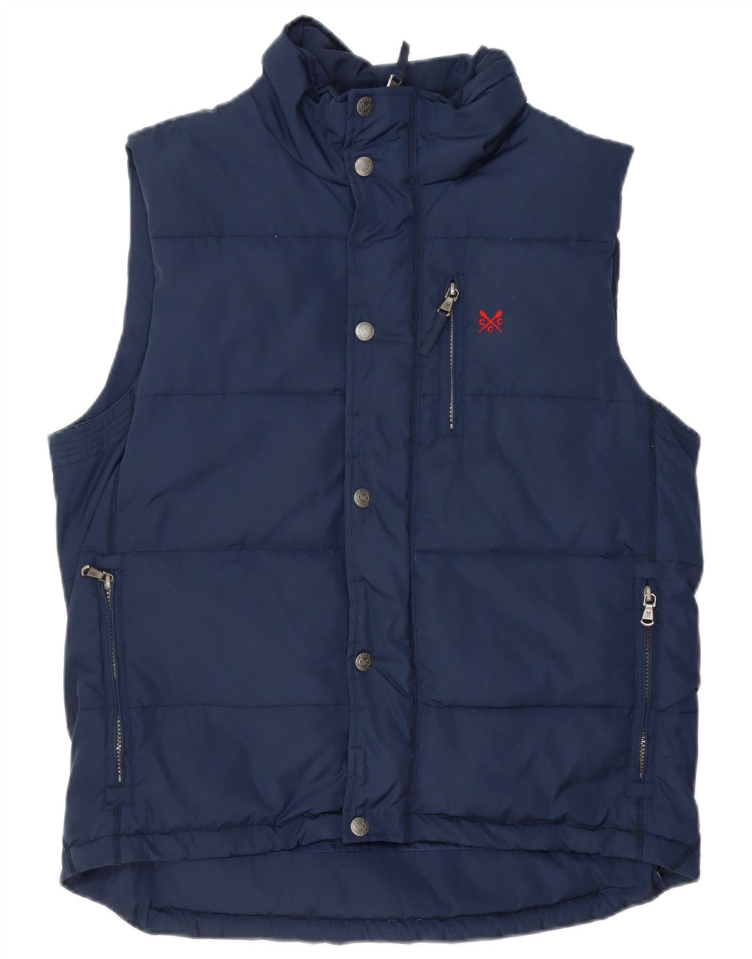 CREW CLOTHING Gilet căptușit pentru bărbați UK 38 Medium Bleumarin Poliester