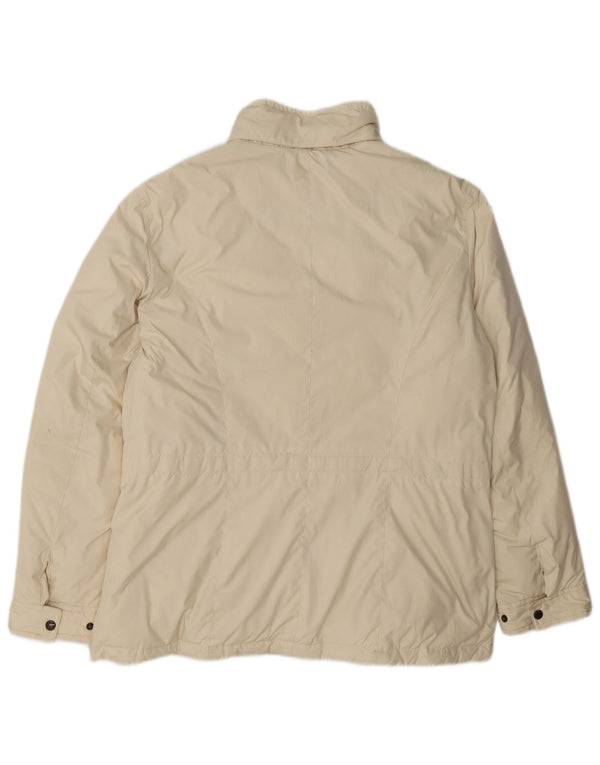 Jachetă pentru femei Paul & Shark UK 18 XL din poliester alb catifelat Clasic