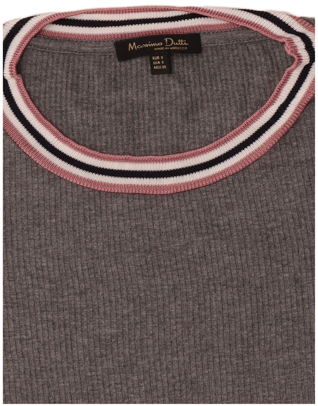 Massimo Dutti Tricou pentru femei Top UK 10 Small Gri