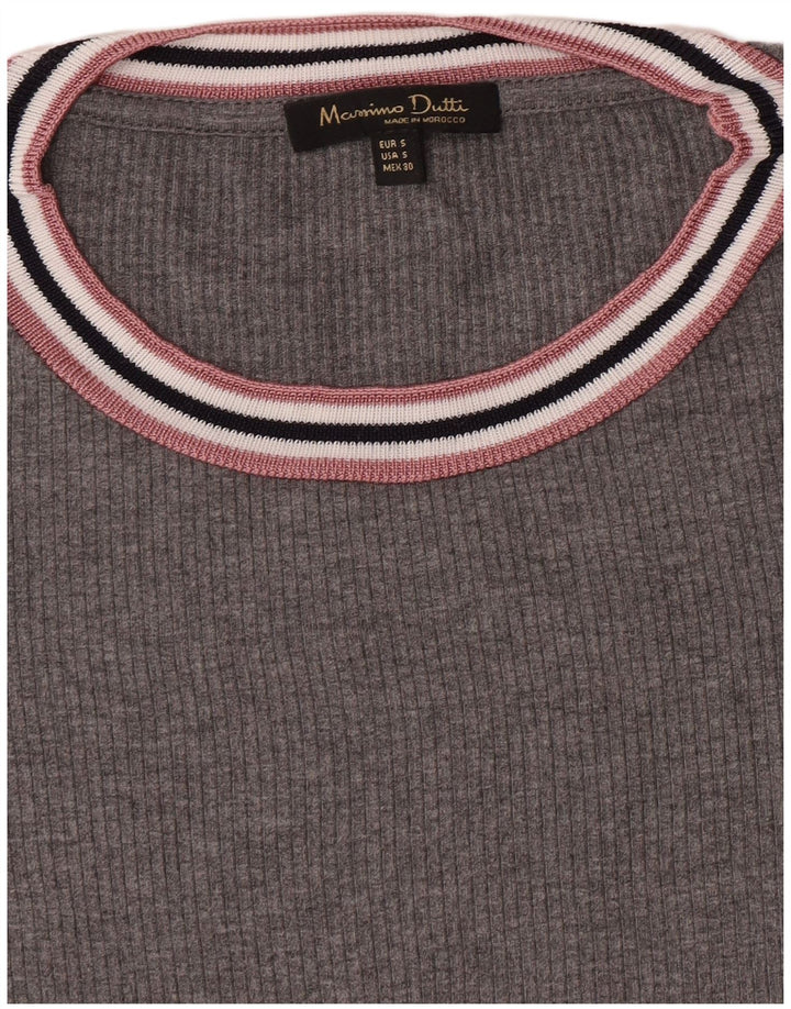 Massimo Dutti Tricou pentru femei Top UK 10 Small Gri