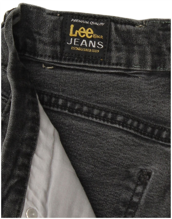 Blugi conici pentru femei LEE W30 L28 gri