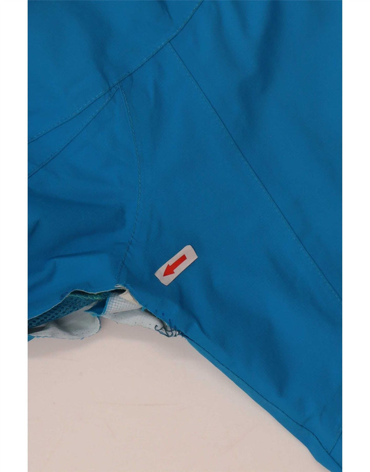 Mountain Warehouse Jachetă de ploaie cu glugă pentru femei UK 12 Medium Blue Nylon