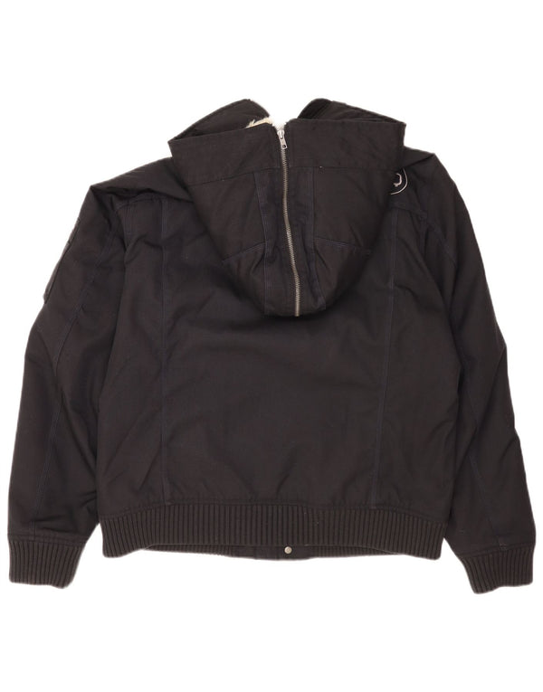 Jachetă căptușită cu glugă pentru bărbați Woolrich UK 42 XL Nylon negru