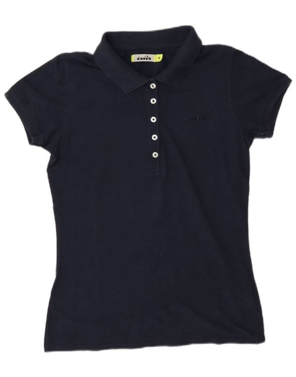 Tricou polo Diadora pentru femei UK 14 Medium Bleumarin Bumbac