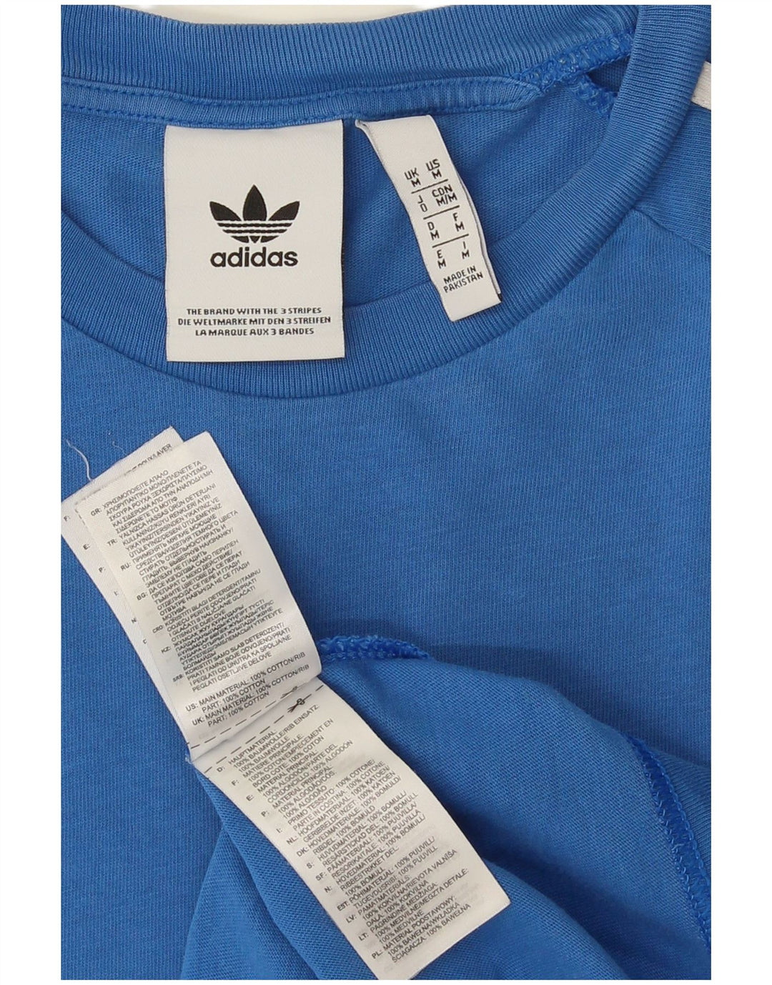 Tricou pentru bărbați Adidas Top Medium Blue Bumbac