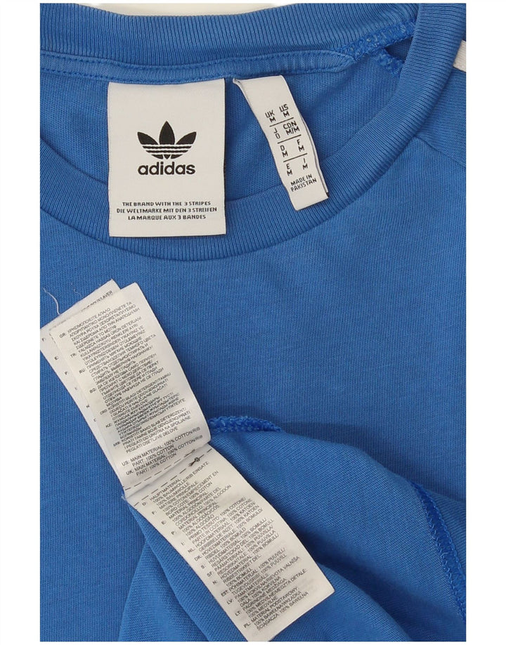 Tricou pentru bărbați Adidas Top Medium Blue Bumbac