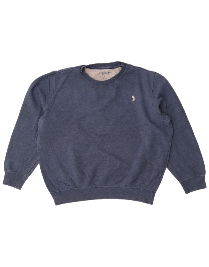 U.S. Polo Assn. Pulover pentru bărbați, mare, albastru, bumbac