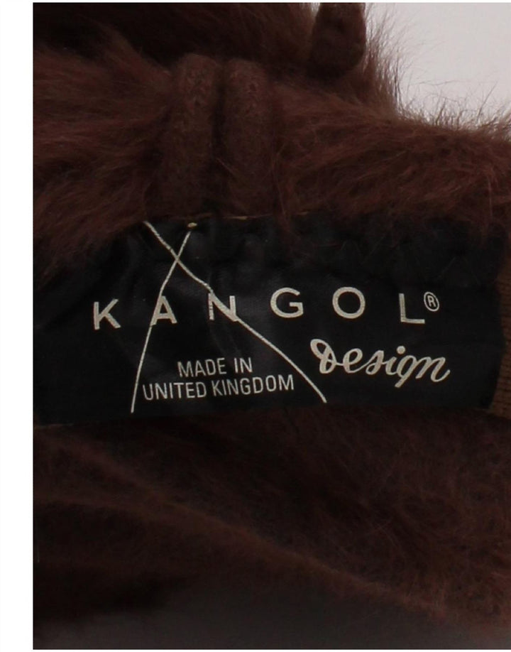 Căciulă Kangol pentru femei din blană artificială, maro mediu