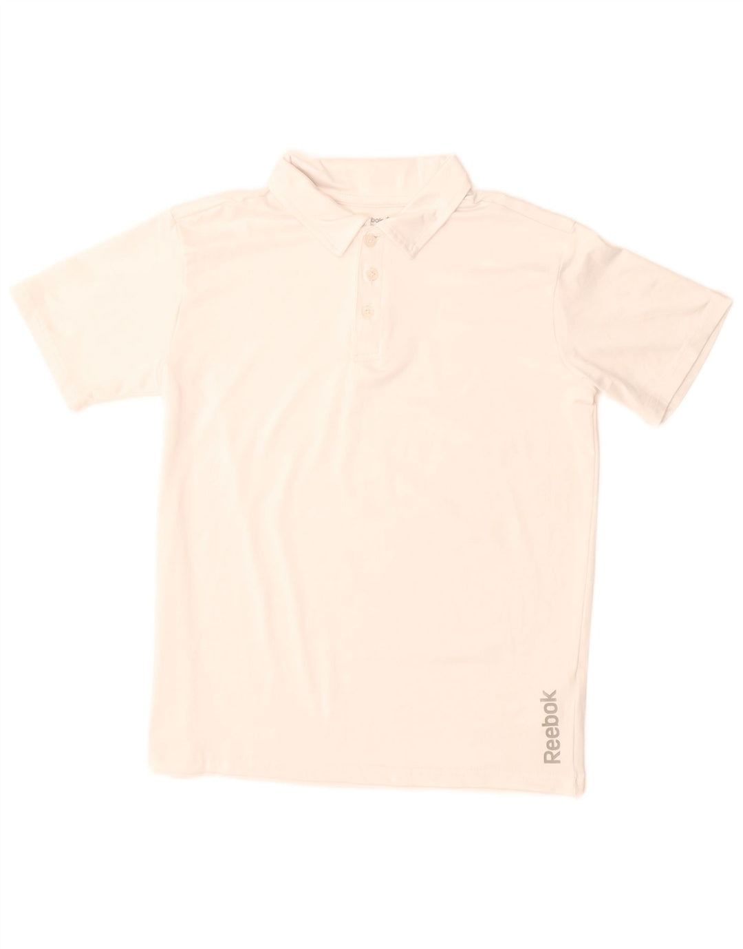 Tricou polo Reebok pentru băieți 14-15 ani, mare, alb, poliester