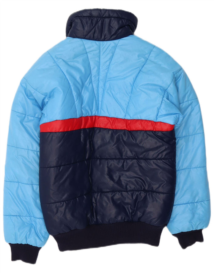 Jachetă căptușită pentru bărbați VINTAGE IT 46 Small Blue Colorblock Poliamidă