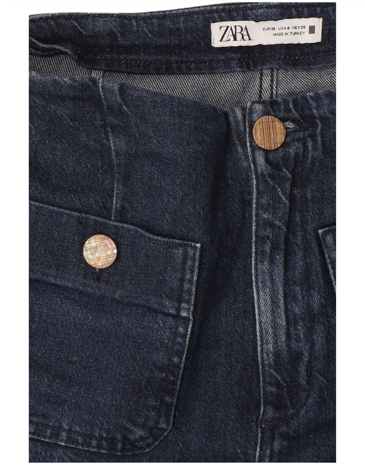 Blugi Zara Femei Bootcut EU 36 XS W26 L28 Bleumarin