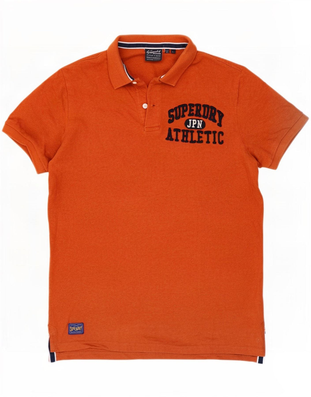 Tricou polo grafic pentru bărbați Superdry, bumbac mare portocaliu
