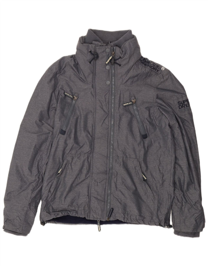 Jachetă Windbreaker cu grafică pentru bărbați Superdry UK 42 XL poliester gri