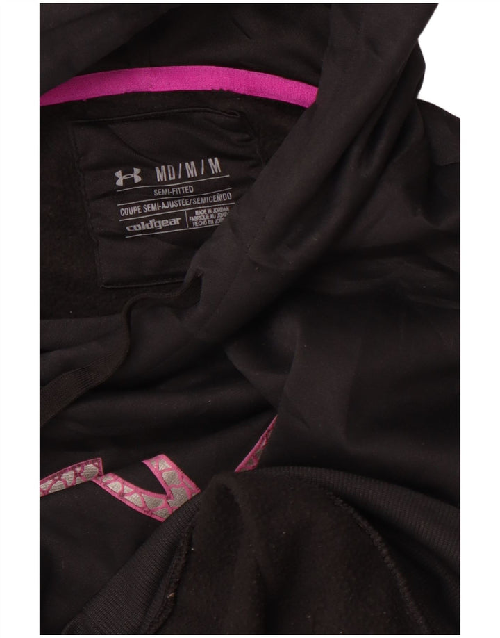Pulover pentru femei Cold Gear Graphic Hoodie UNDER ARMOUR UK 14 Medium Black