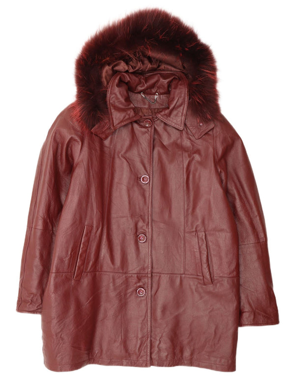 Palton supradimensionat pentru femei Privilegi IT 42 Medium Burgundy