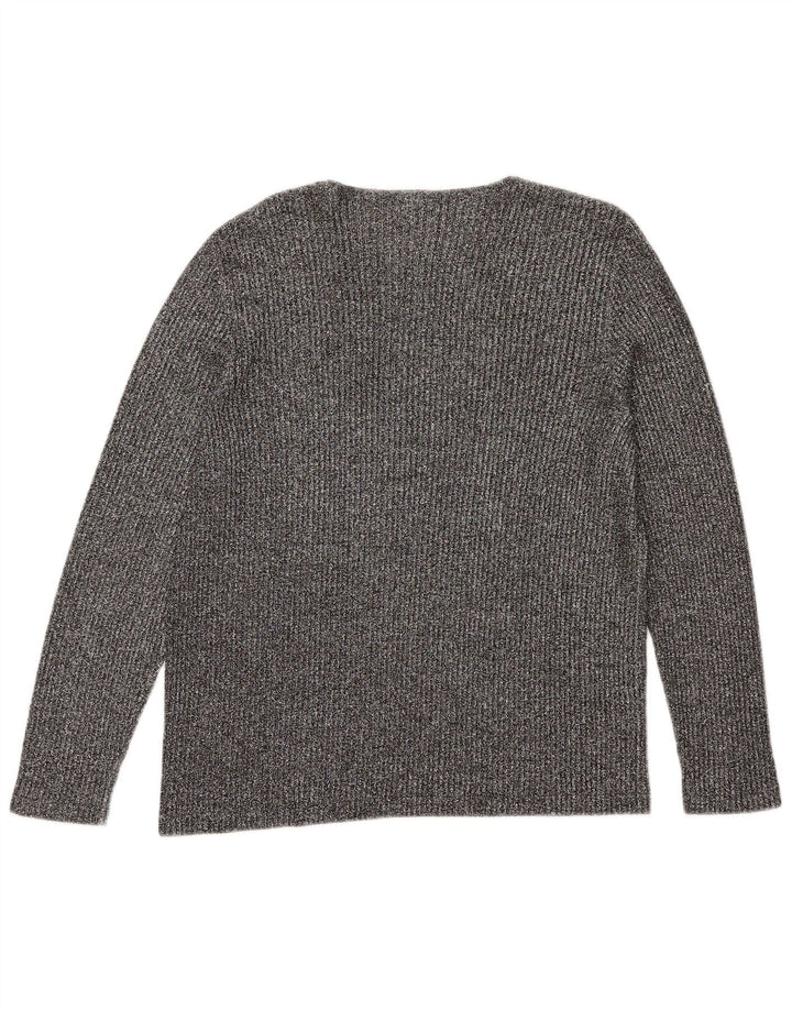 Luisa Spagnoli Top pentru femei cu mânecă lungă UK 12 Medium Gri Pete