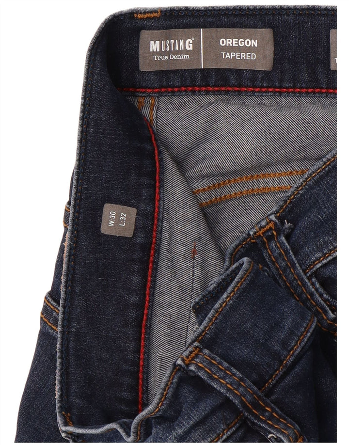 MUSTANG Womens Oregon Slim Fit Tapered Jeans W30 L29 Navy Blue