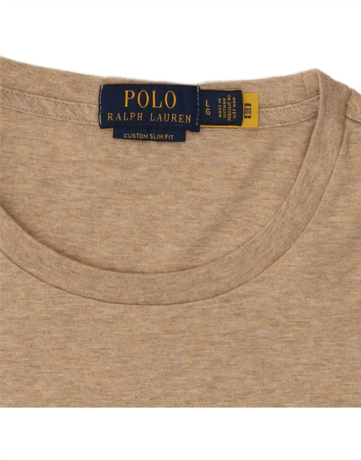 Tricou personalizat pentru bărbați POLO RALPH LAUREN Top mare bej