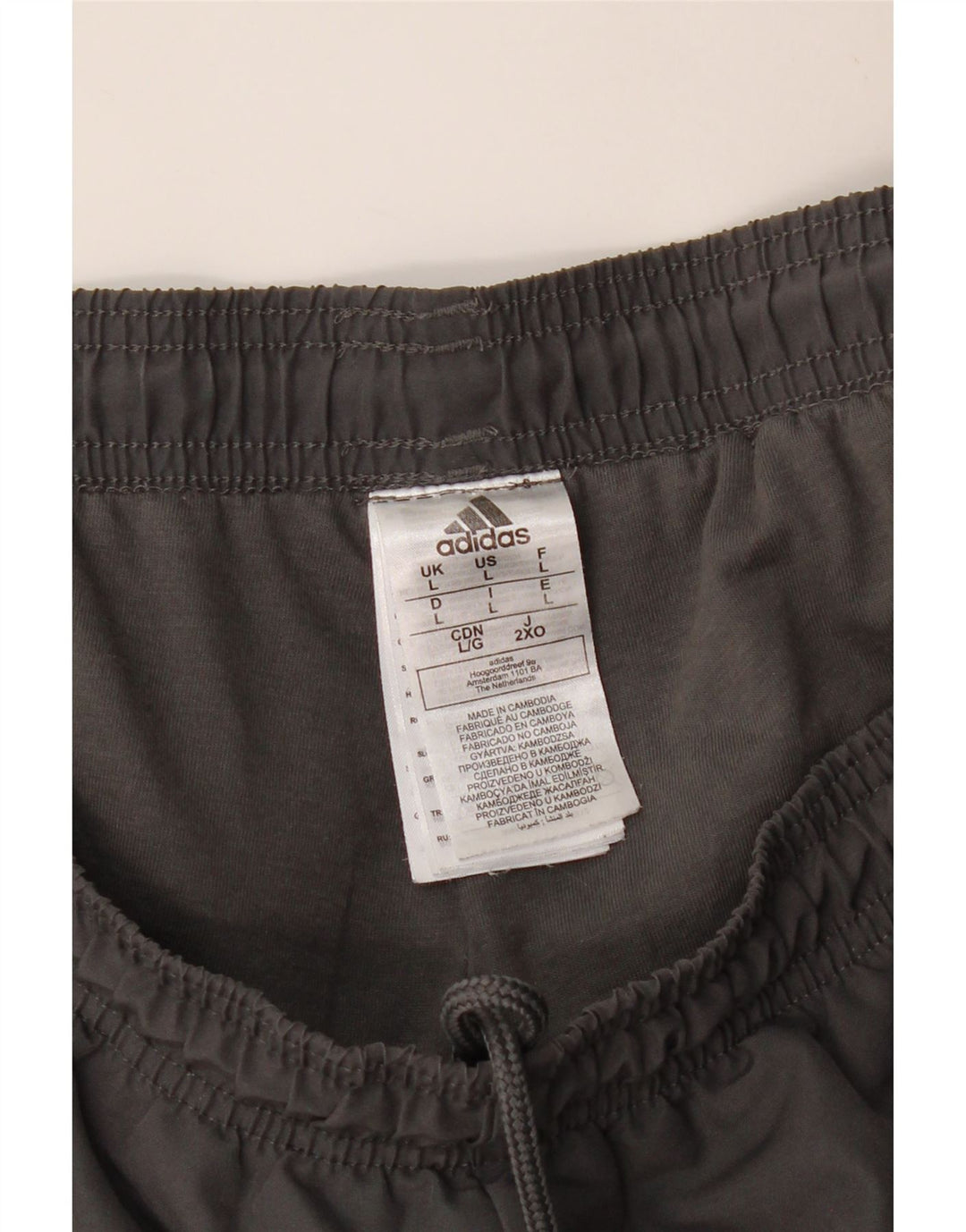 Pantaloni de trening ADIDAS pentru bărbați Joggeri mari, gri, poliester