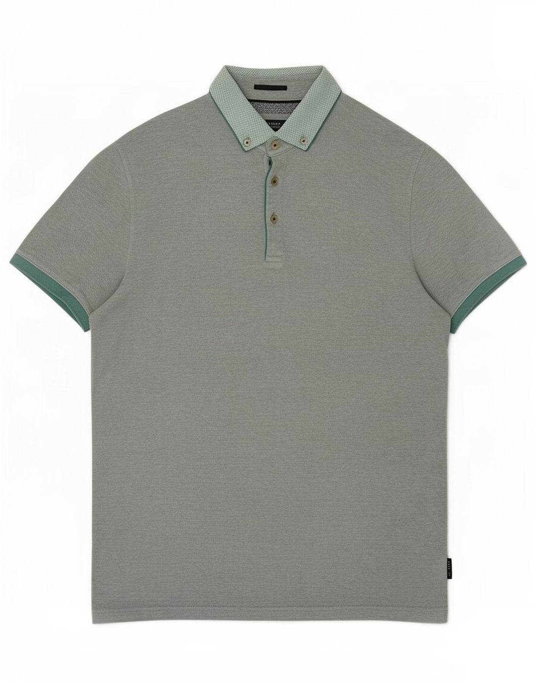 Tricou polo pentru bărbați Ted Baker Mărimea 3 Medium Verde Modal
