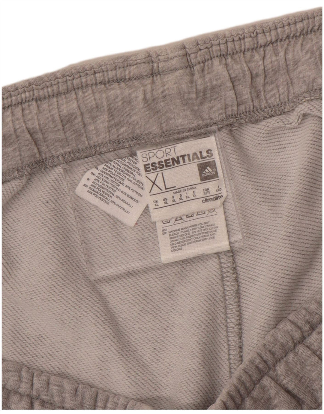 Pantaloni scurți sport pentru bărbați Adidas Climalite XL bumbac gri
