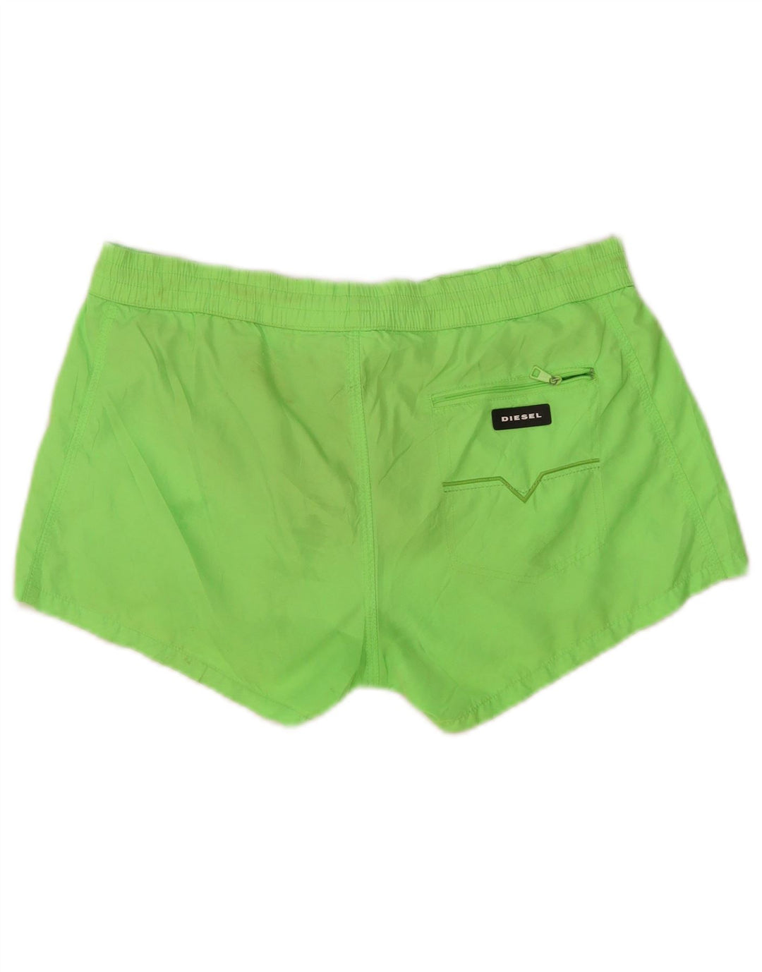 Pantaloni scurți de înot cu grafică Diesel pentru bărbați, poliester verde mic