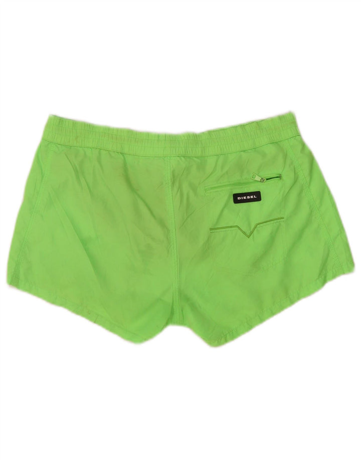 Pantaloni scurți de înot cu grafică Diesel pentru bărbați, poliester verde mic