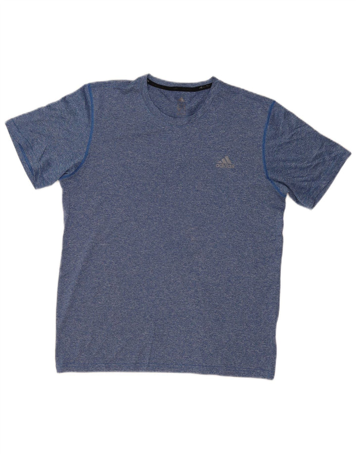 Tricou ADIDAS Climalite pentru bărbați Top mediu albastru din poliester cu pete