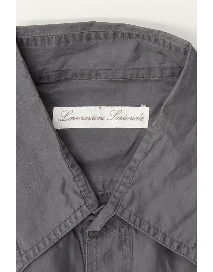 Cămașă Vintage pentru bărbați cu mânecă scurtă 2XL gri